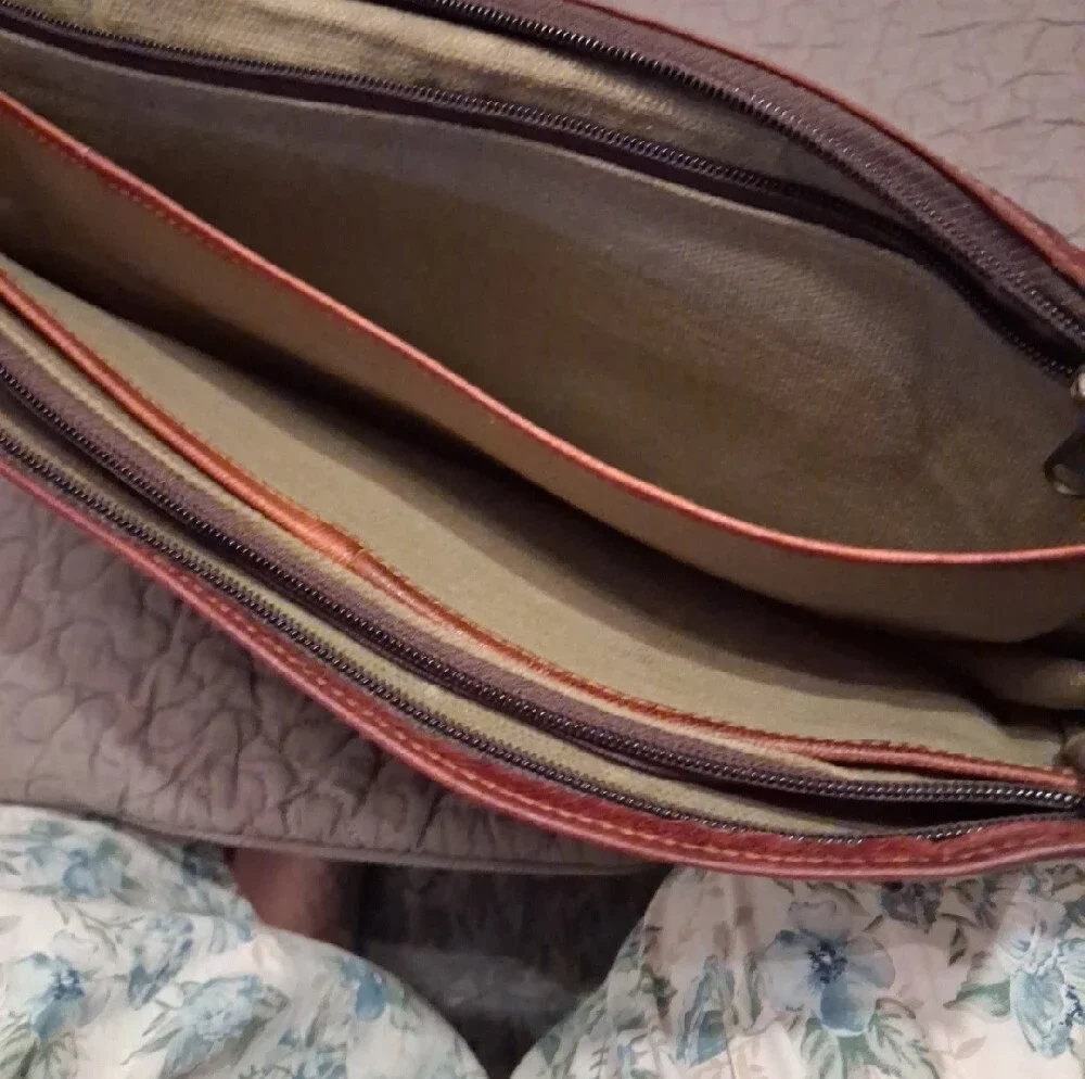 Saddle Bag Leather Crossbody Bag in Brown